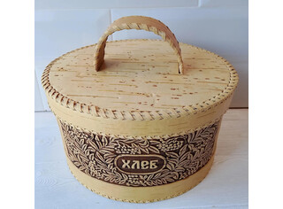 Хлебница овальная с ручкой 