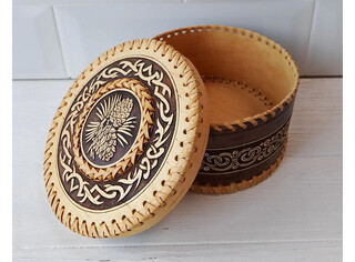 Шкатулка большая круглая 
